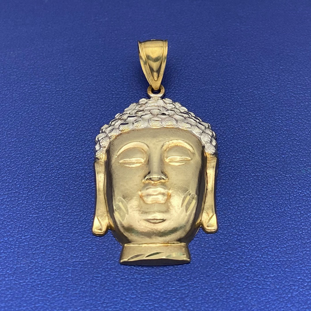 10k Buddha Head Pendant