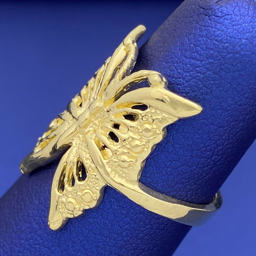 10k Butterfly Ring L