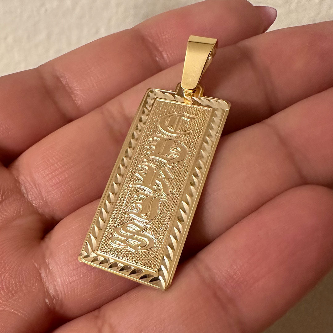 Chris Old English Name Tag