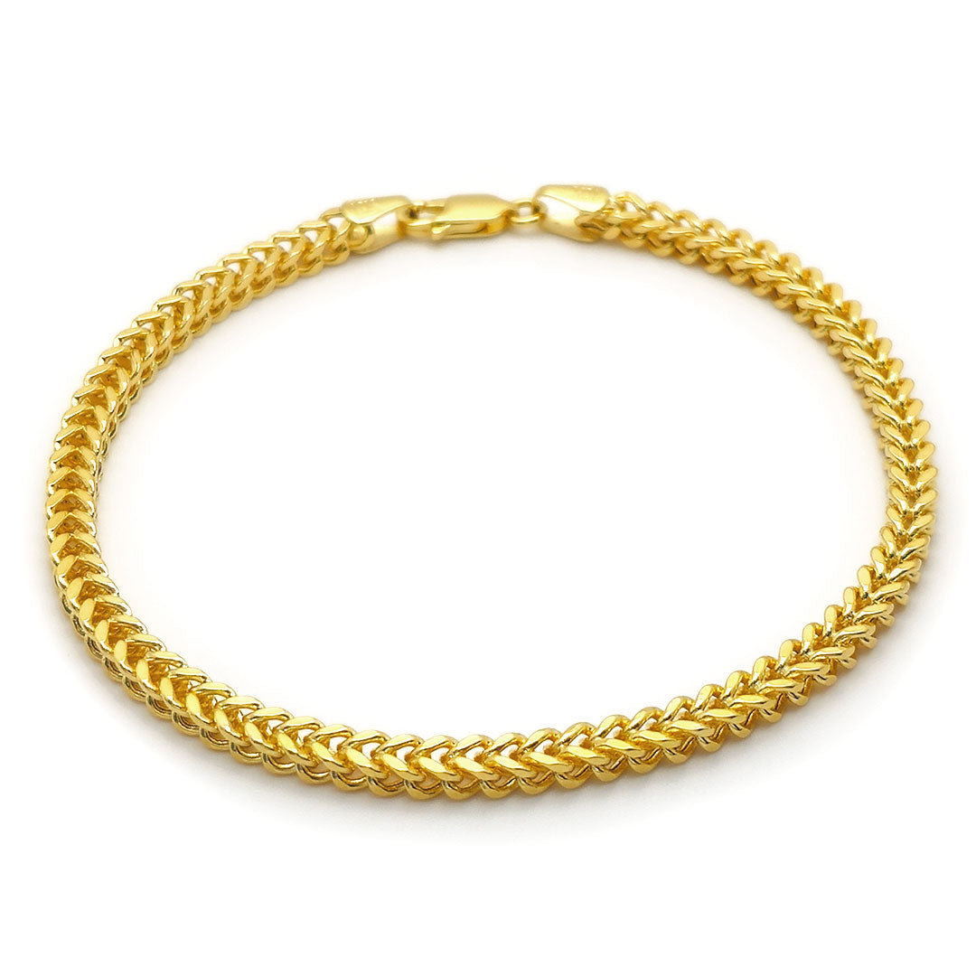 10k Yellow Gold Franco Bracelet 4mm