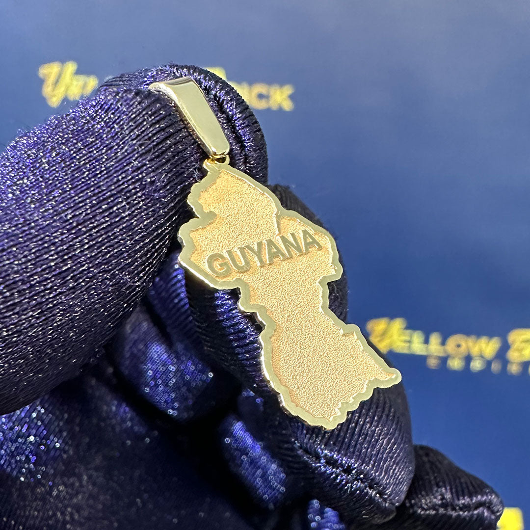 Custom Map Pendant Guyana Map