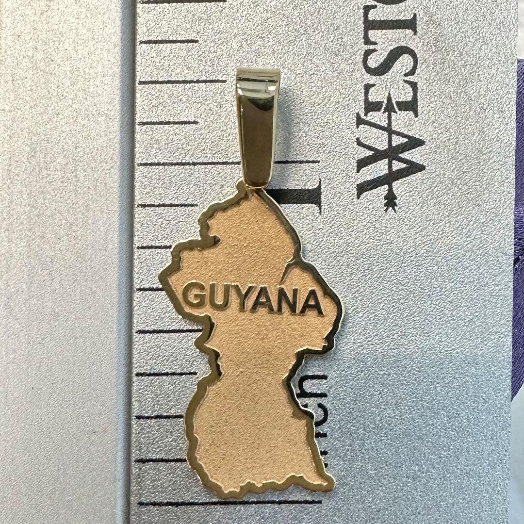 Custom Map Pendant Size