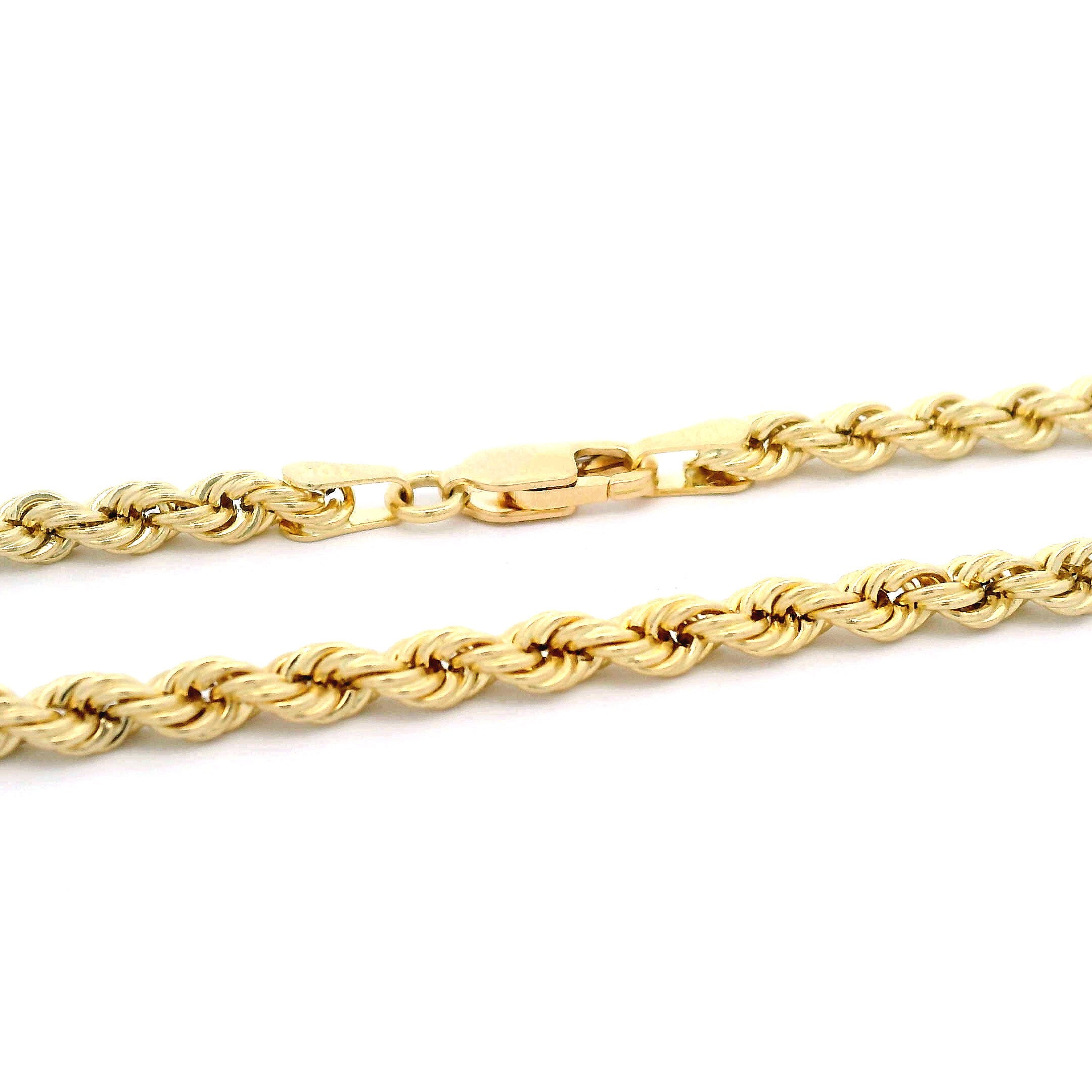 10k Hollow Rope Chain 3.25mm – Yellow Brick Empire