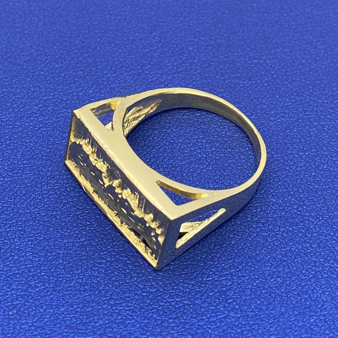 10k Last Supper Rectangle Ring