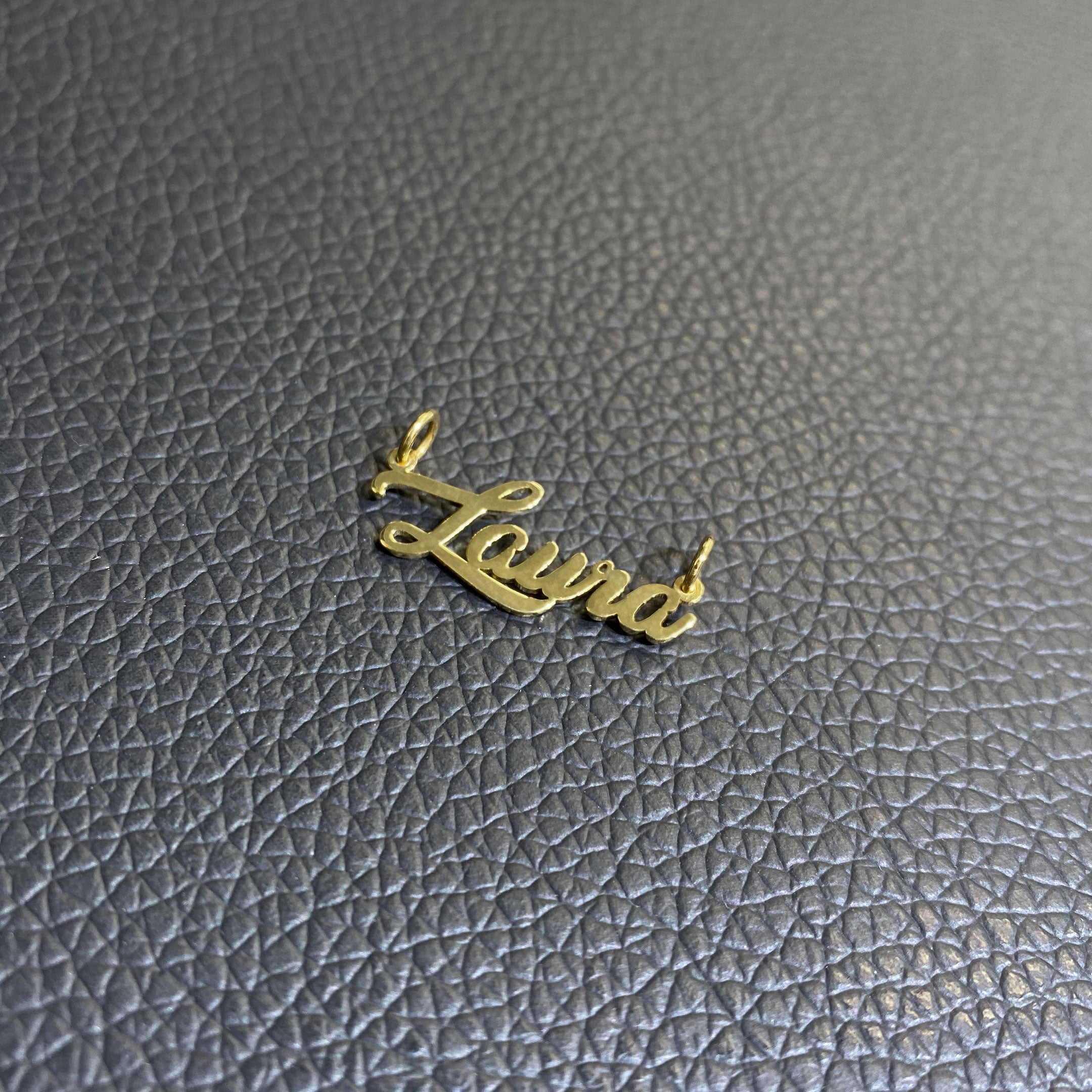 Mini yellow gold name 