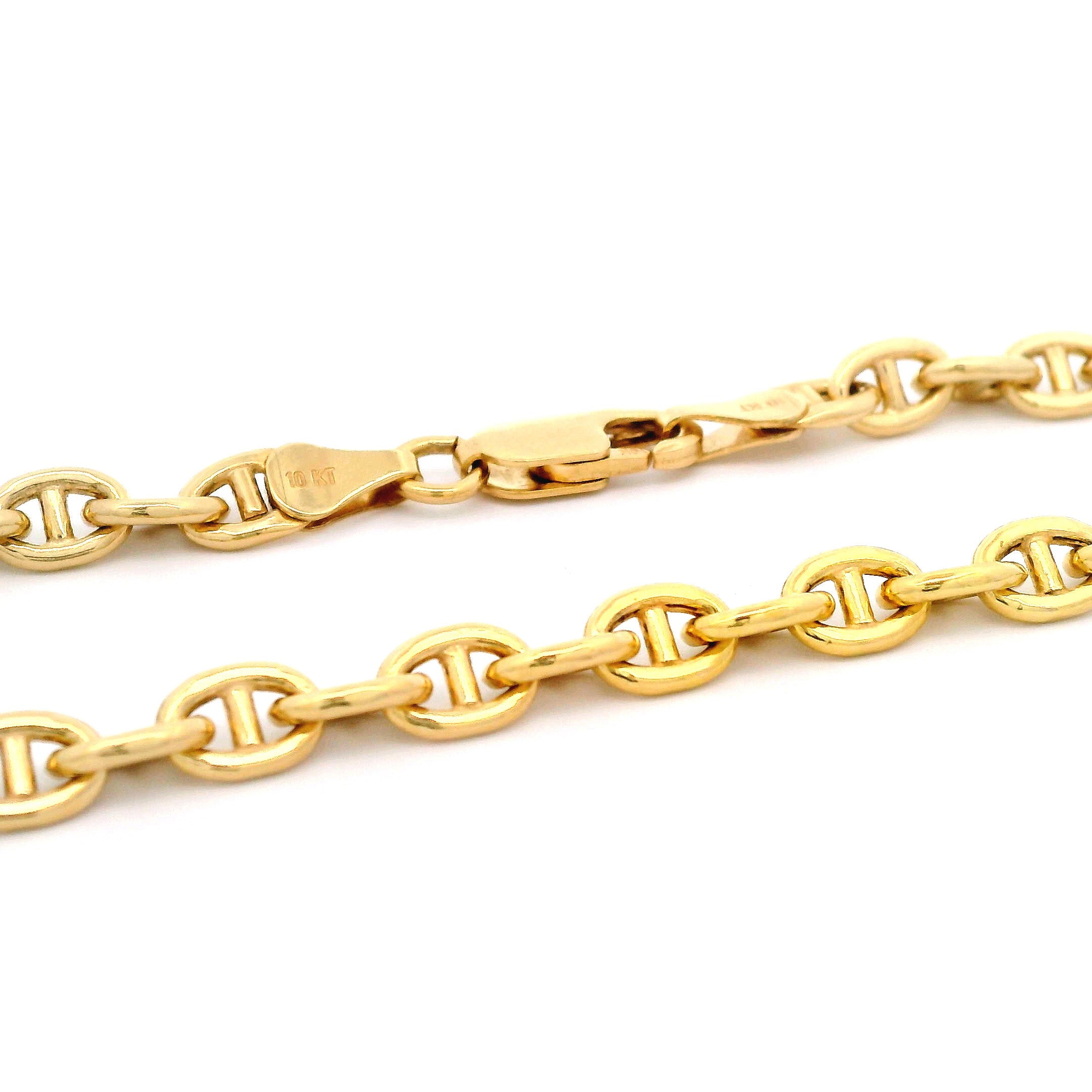 10k Mariner Twist Chain 4.5mm Lobster Lock