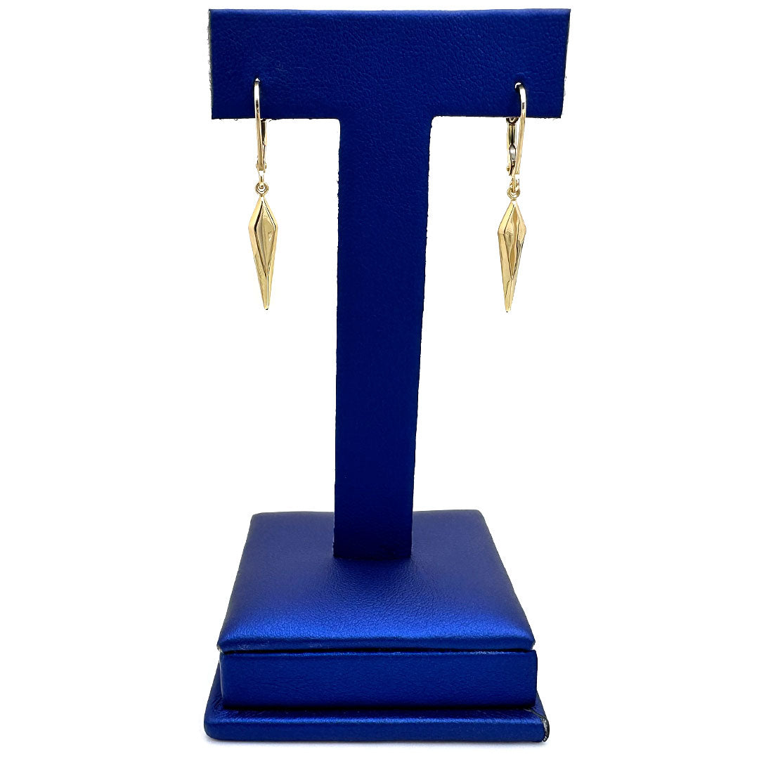 14k Geometric Dangle Earrings