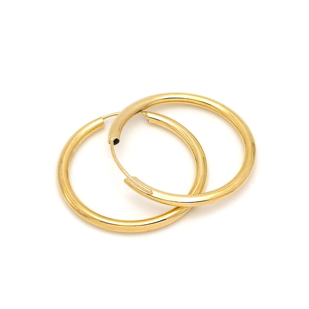 14k Endless Hoop Earrings