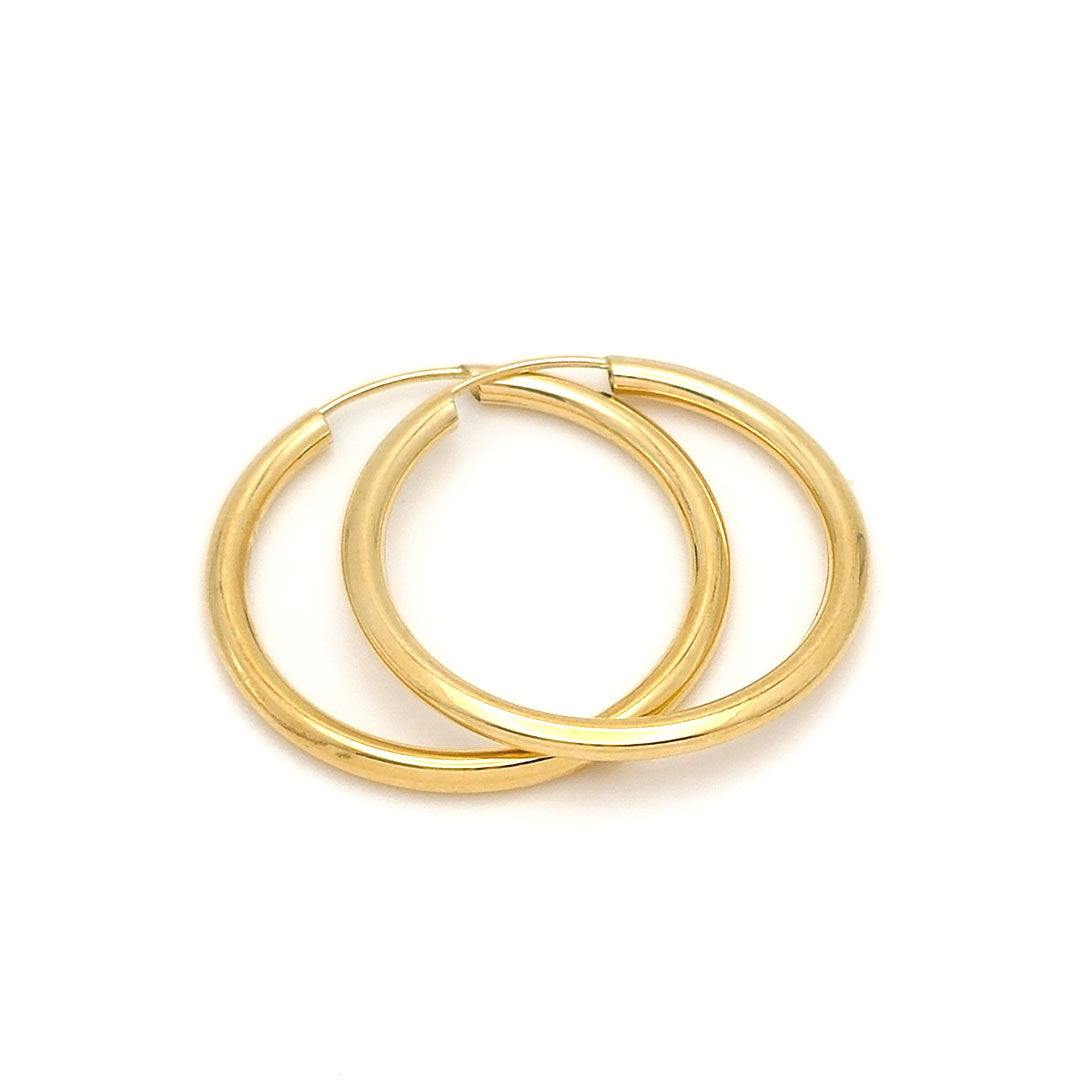 14k Endless Hoop Earrings