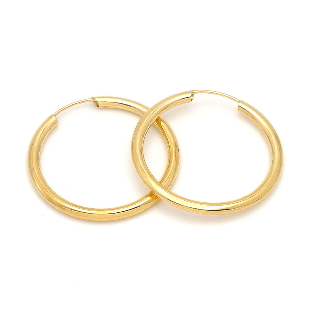 14k Endless Hoop Earrings