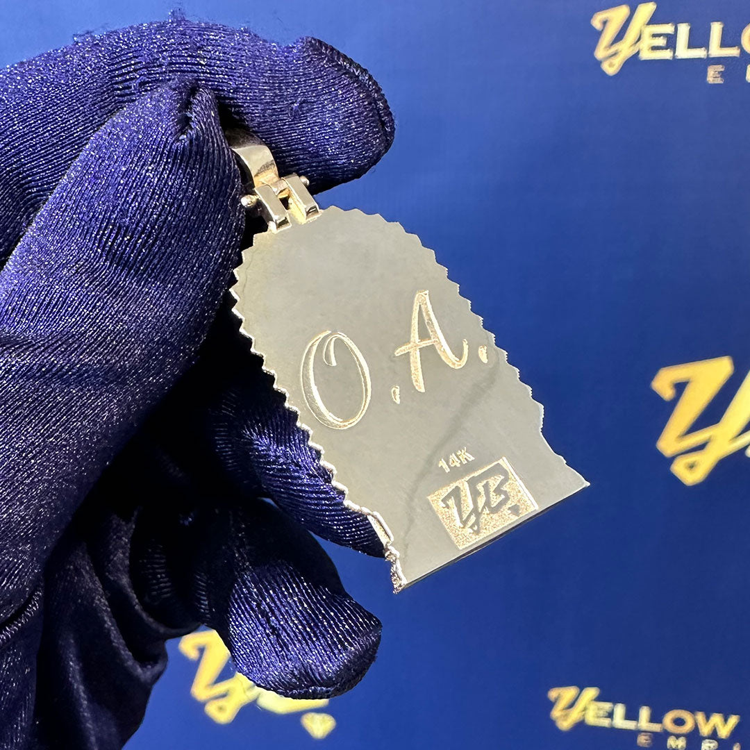 Custom Lord of Miracles (Señor de los Milagros) Religious Pendant Back