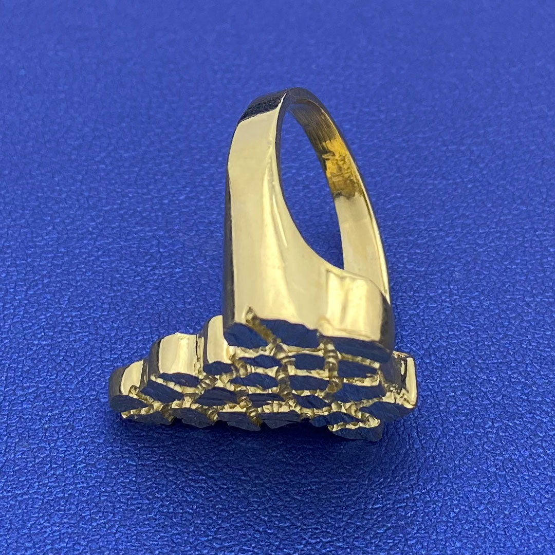 10k Nugget Africa Map Ring – Yellow Brick Empire