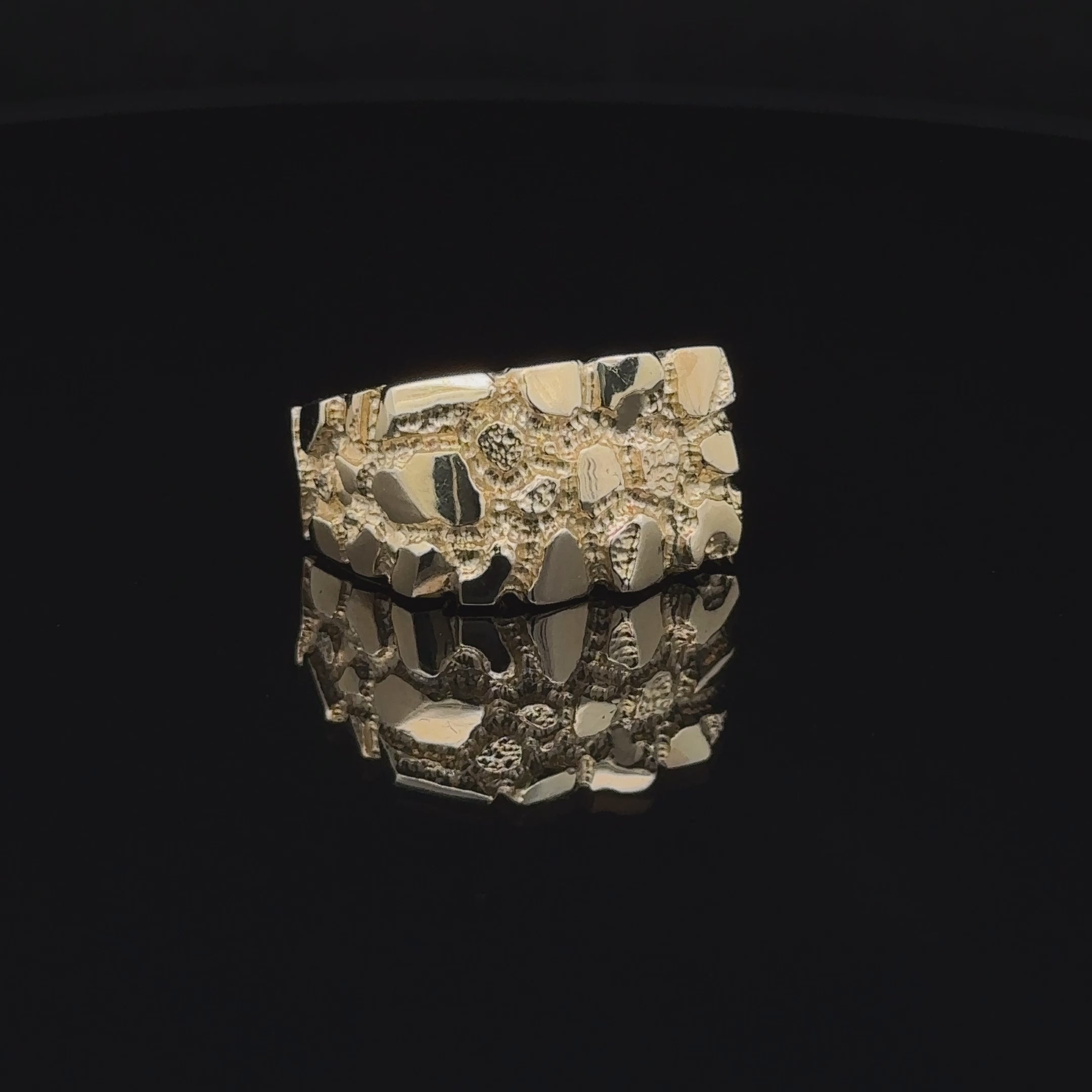 10k Nugget Design Ring