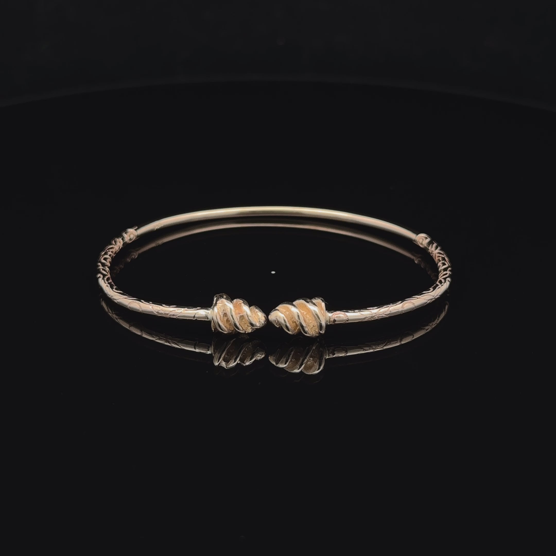 West Indian Bangle - Baby with Fancy Spiral Heads