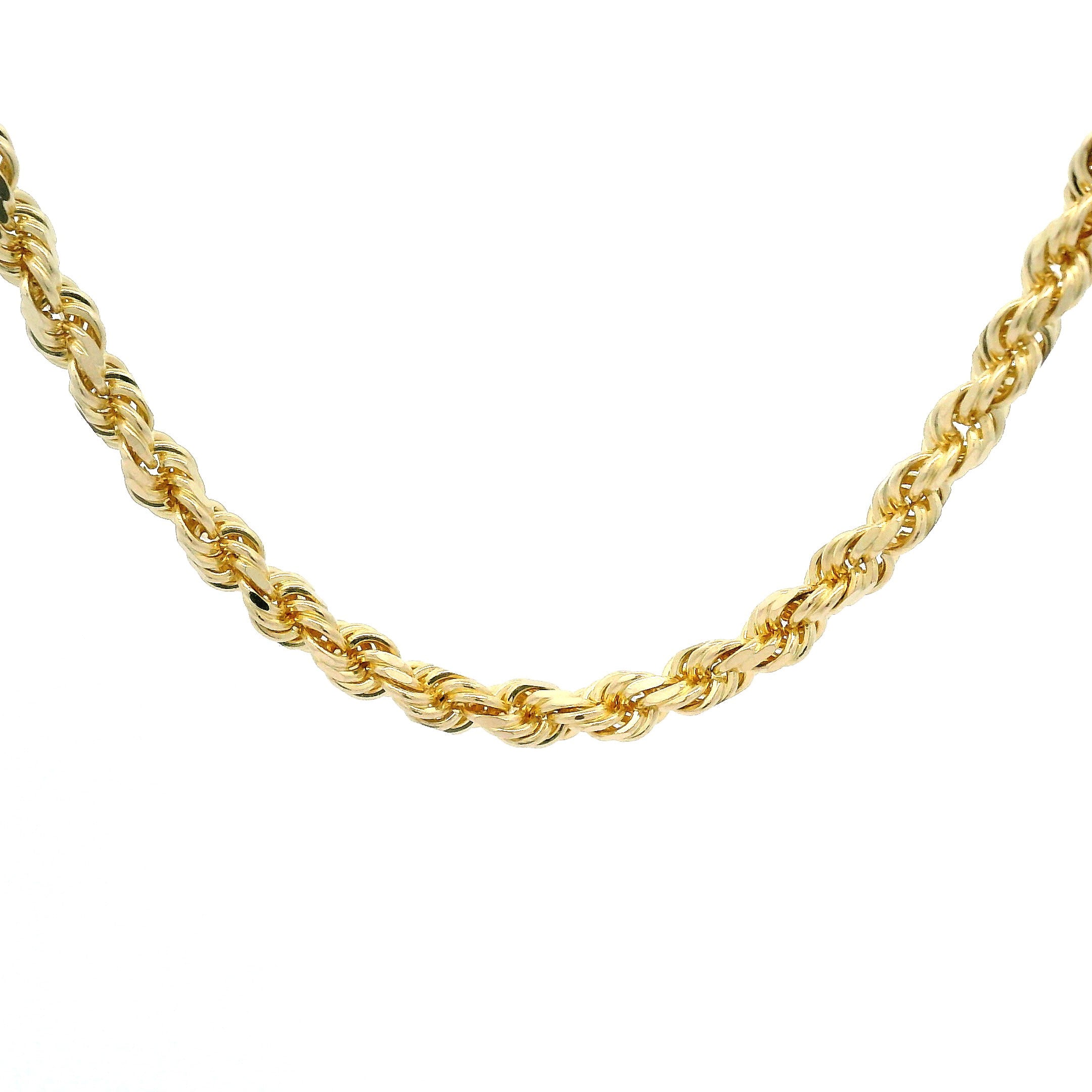 10k Solid Diamond Cut Rope Chain 2.75mm