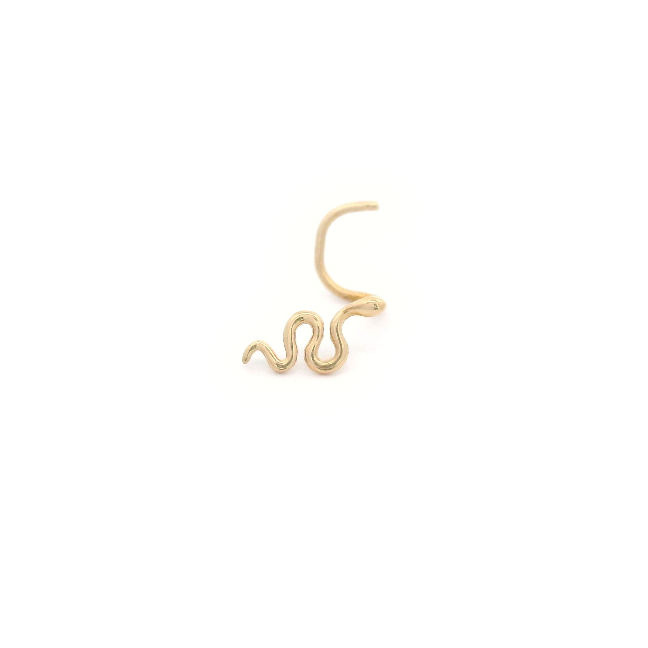 14k Snake Nose Screw Stud