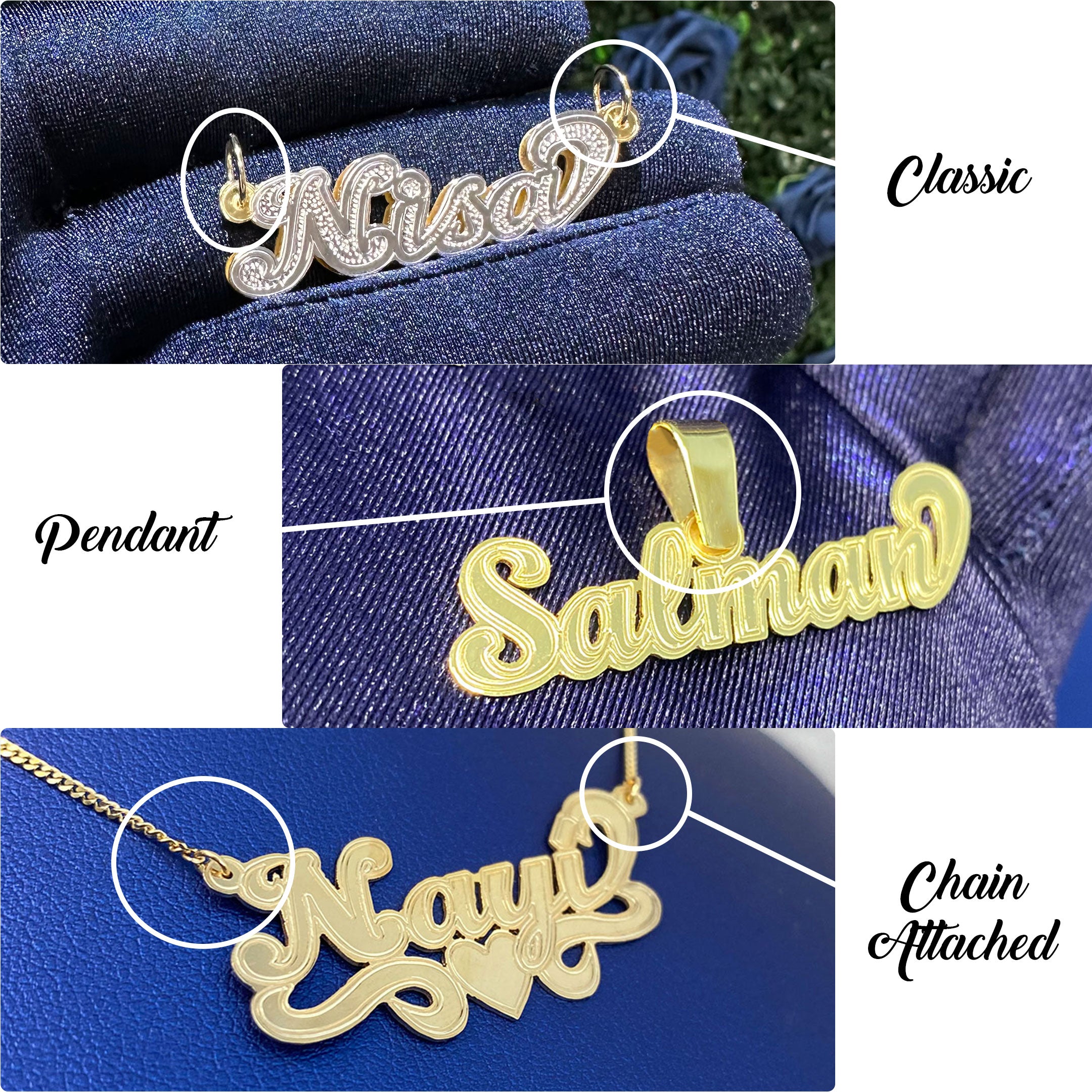 Differences of Classic, Pendant and Chain Attached Style