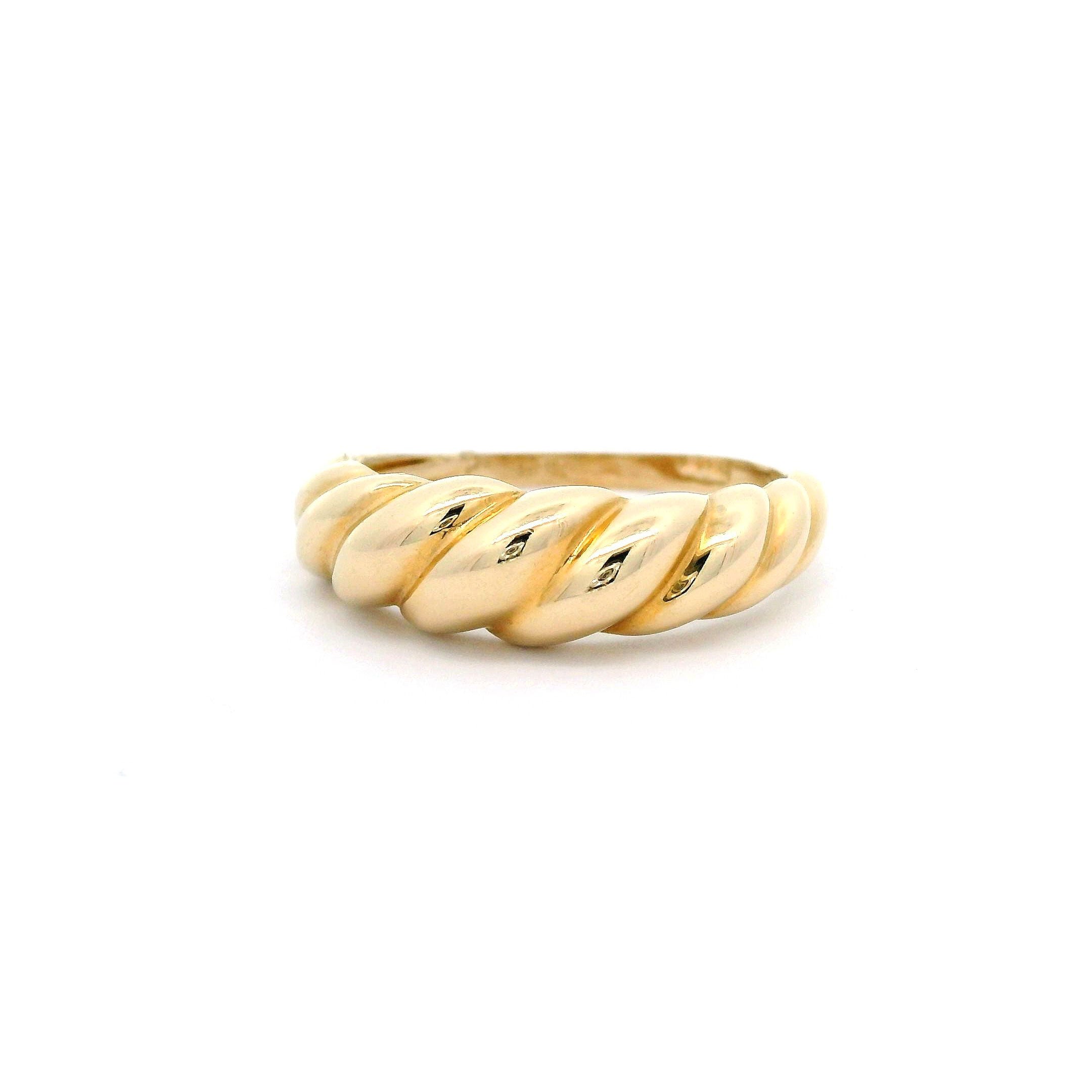 14k Twist Pattern Ring