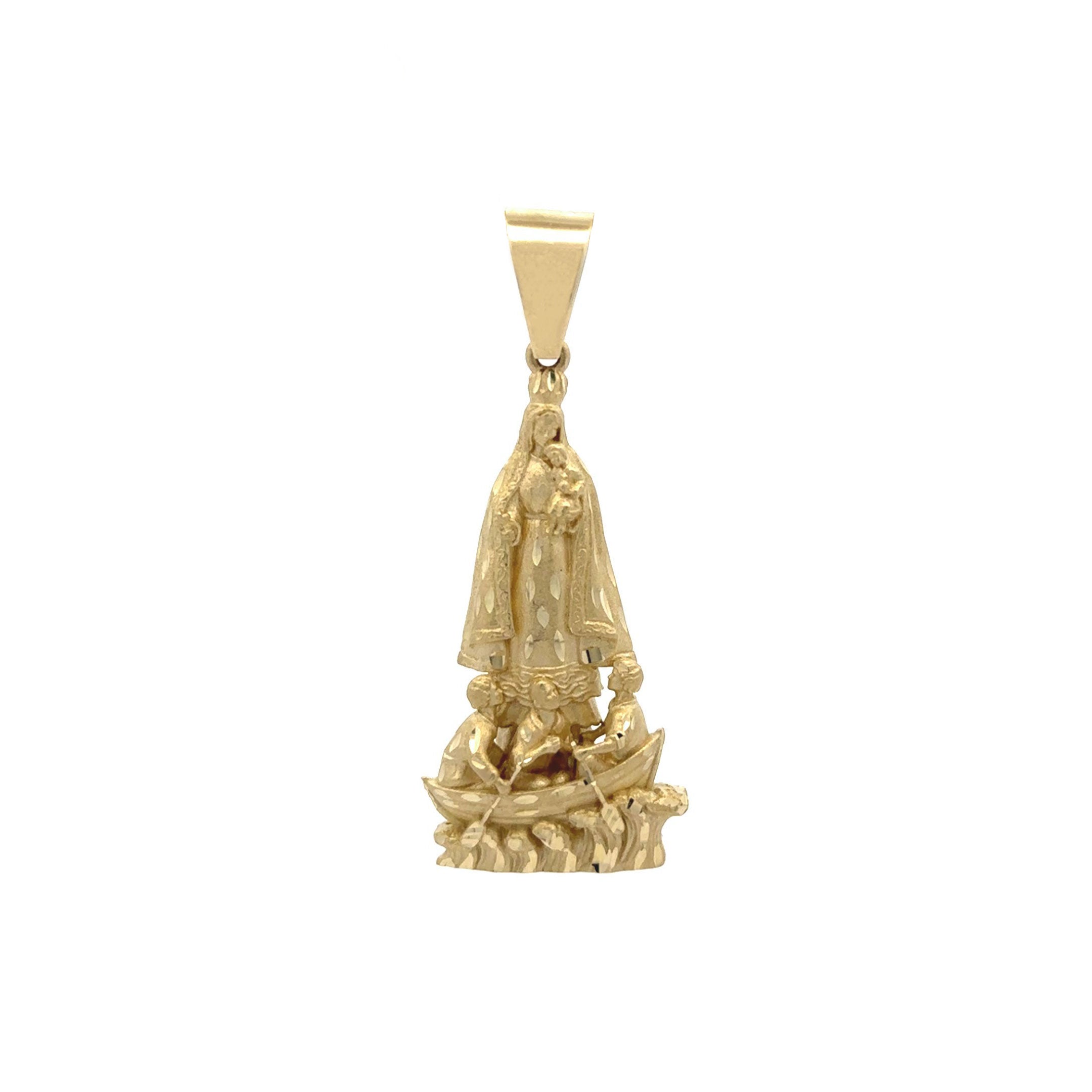 10k Virgin Caridad Del Cobre 3D Pendant