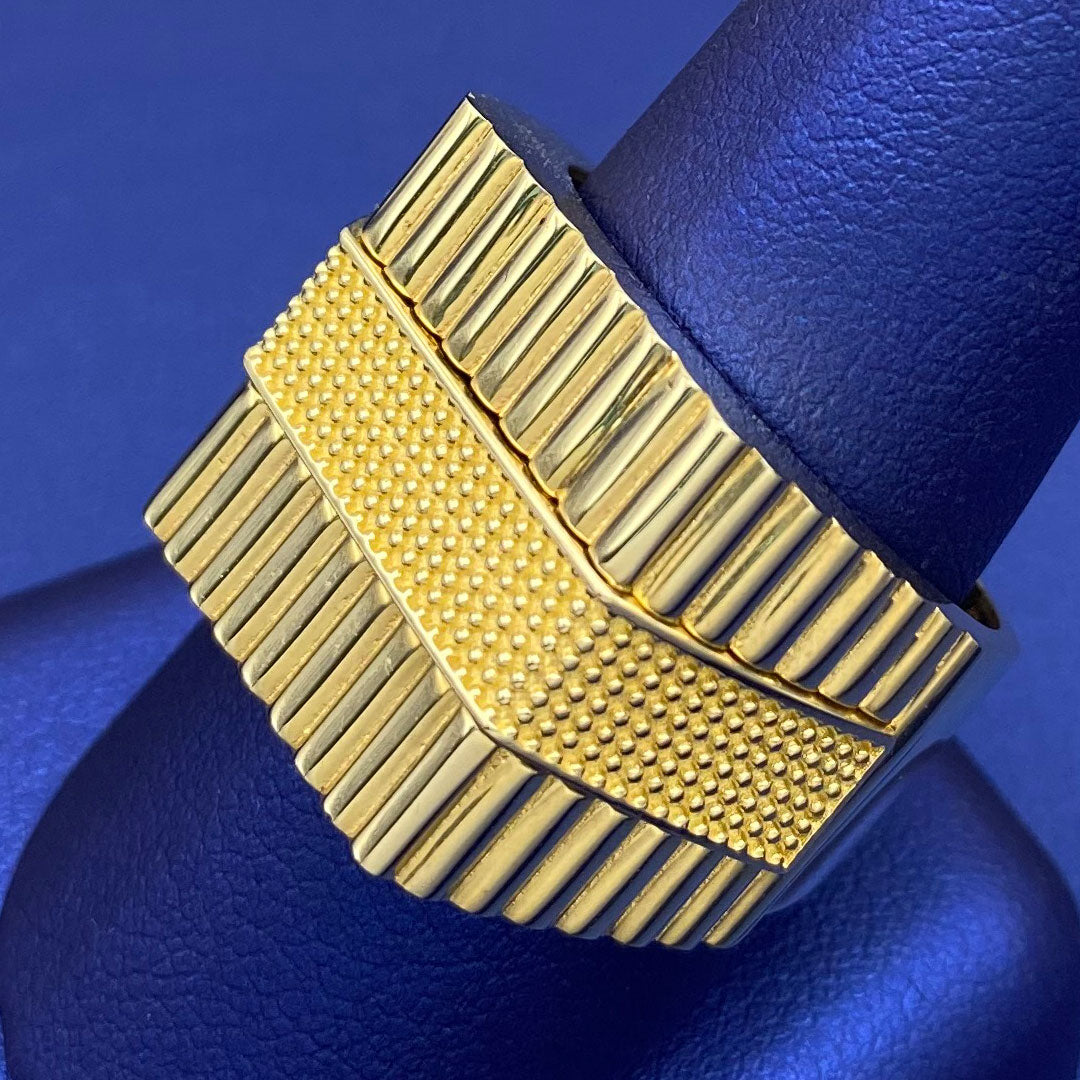10k Watch Band Style Ring