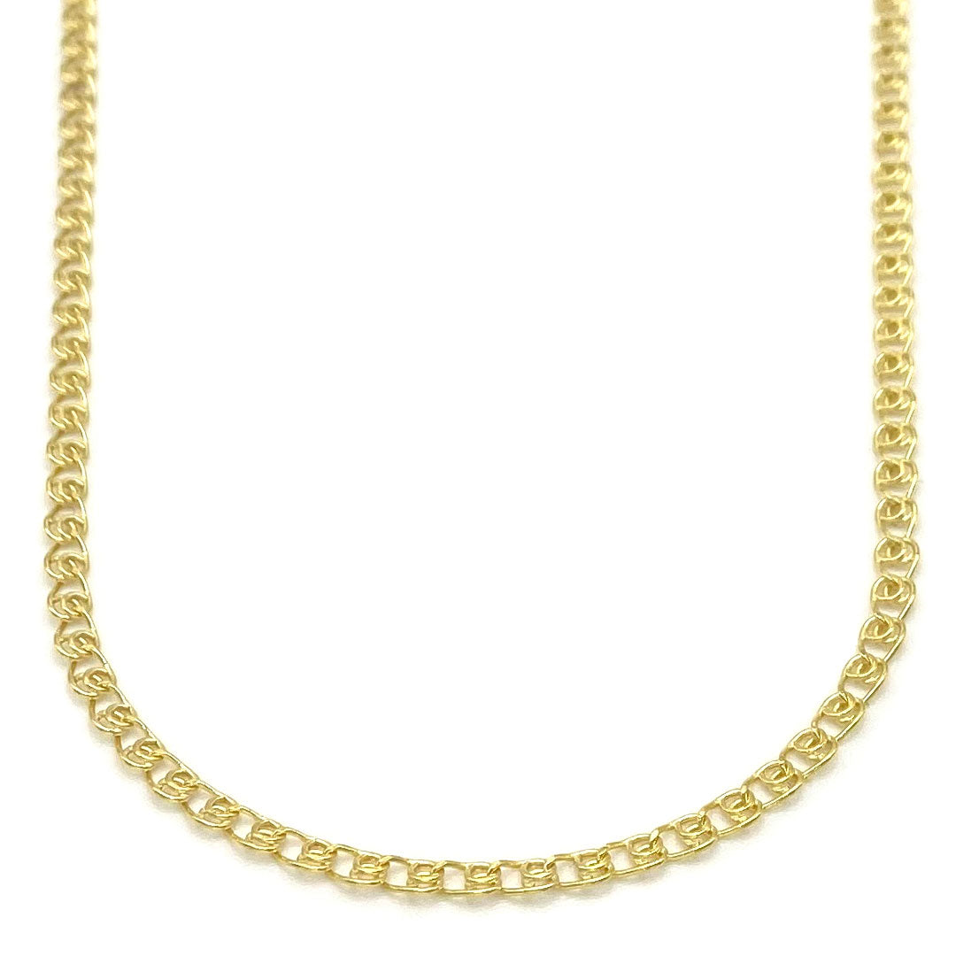 14k Fancy Flat Chain 2.5mm