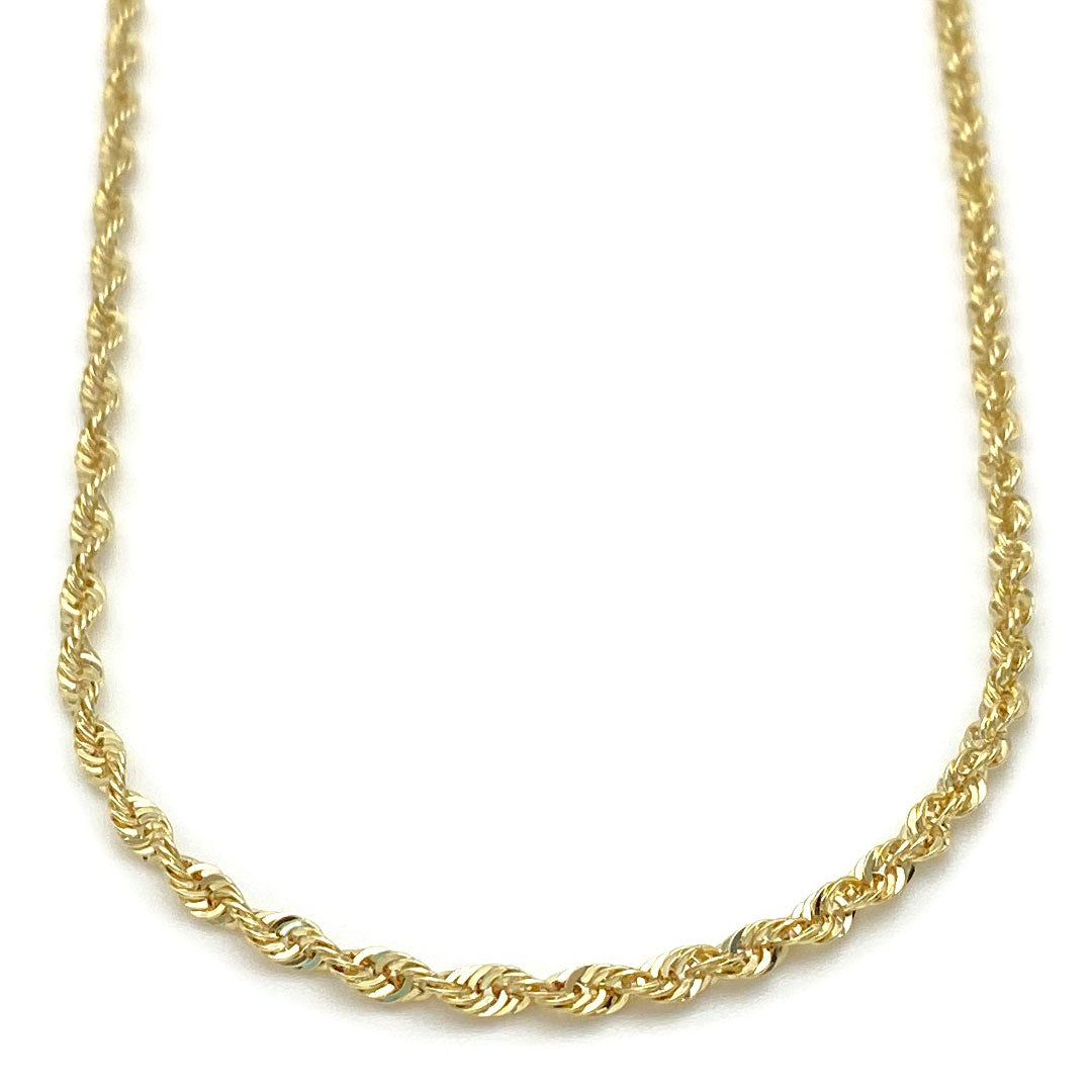 14k Hollow Rope Chain 2.25mm
