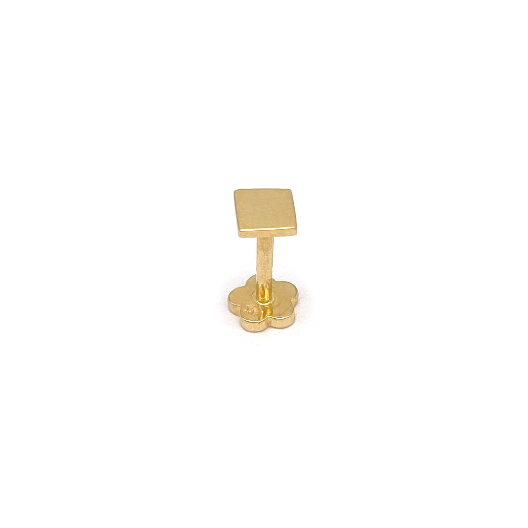 14k Square Internal Threaded Stud