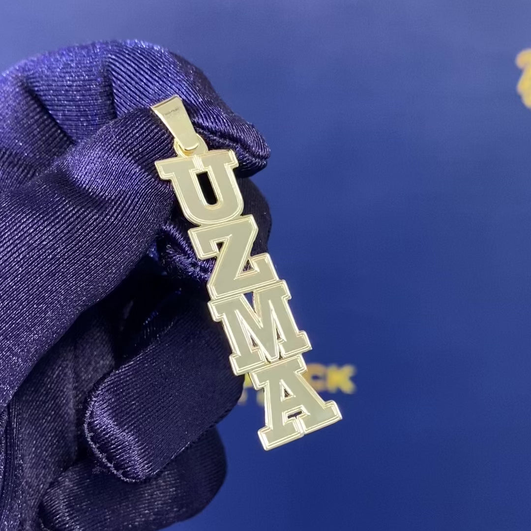 Personalized Vertical Name Pendant