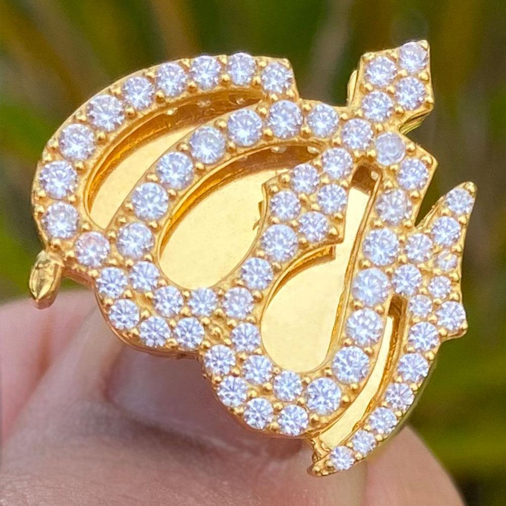 10k CZ Allah Ring - Yellow Brick Empire