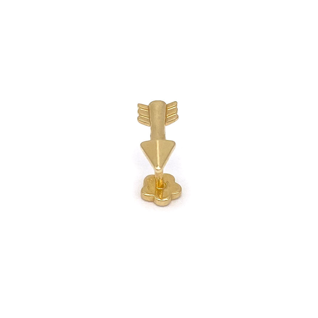 14k Arrow Internal Threaded Stud