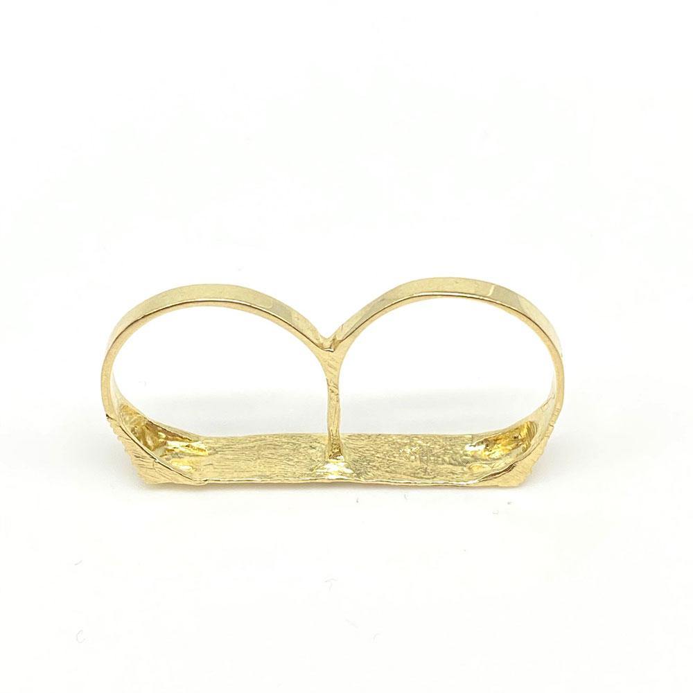 10k 2 Finger Baby Ring - Yellow Brick Empire