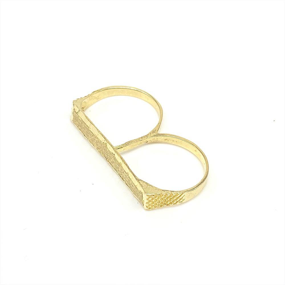 10k 2 Finger Baby Ring - Yellow Brick Empire