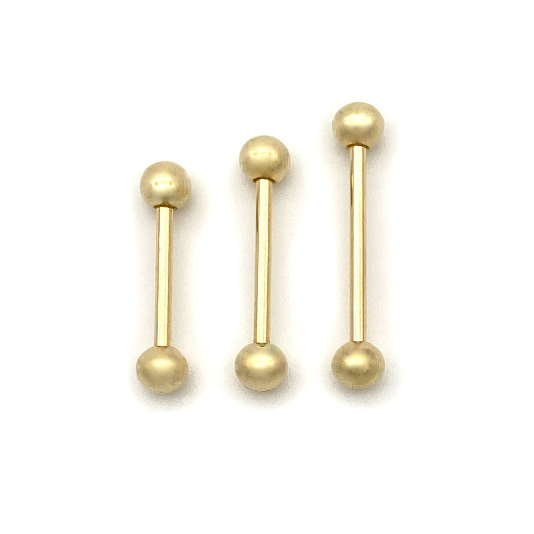 14k Ball Barbell