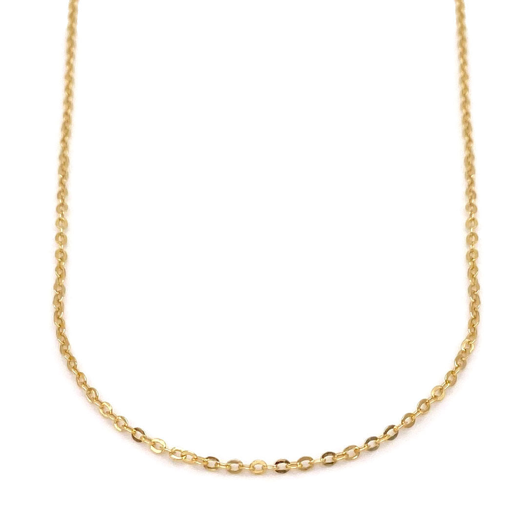 14k Cable Circle Fine Chain