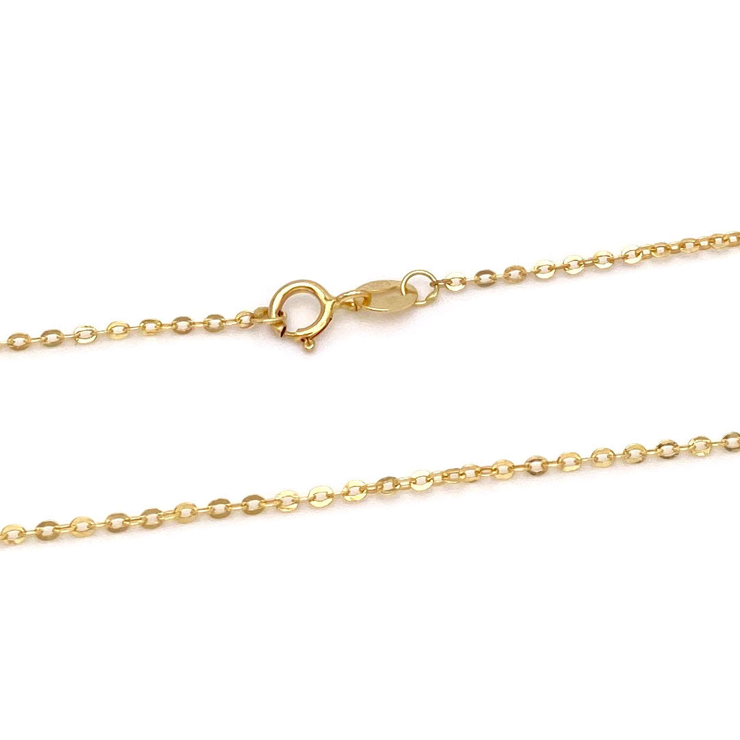 14k Cable Circle Fine Chain