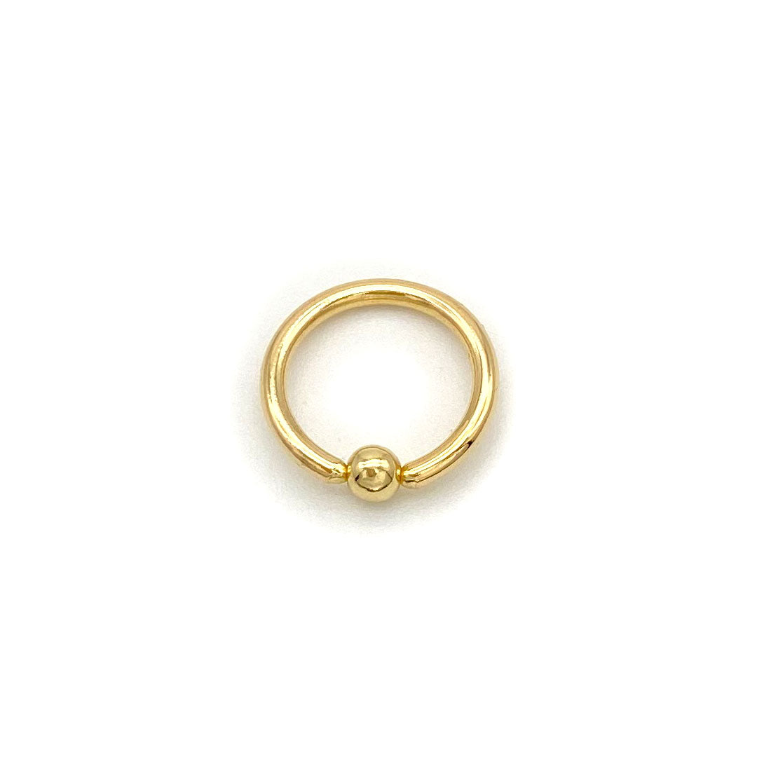 14k Pop In Ball Captive Bead Ring