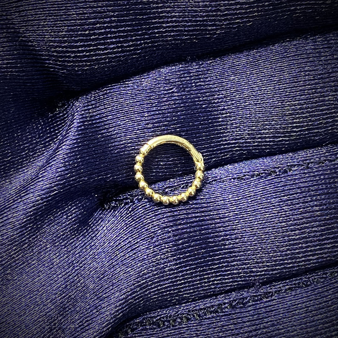 10k Bead Seamless Clicker Ring