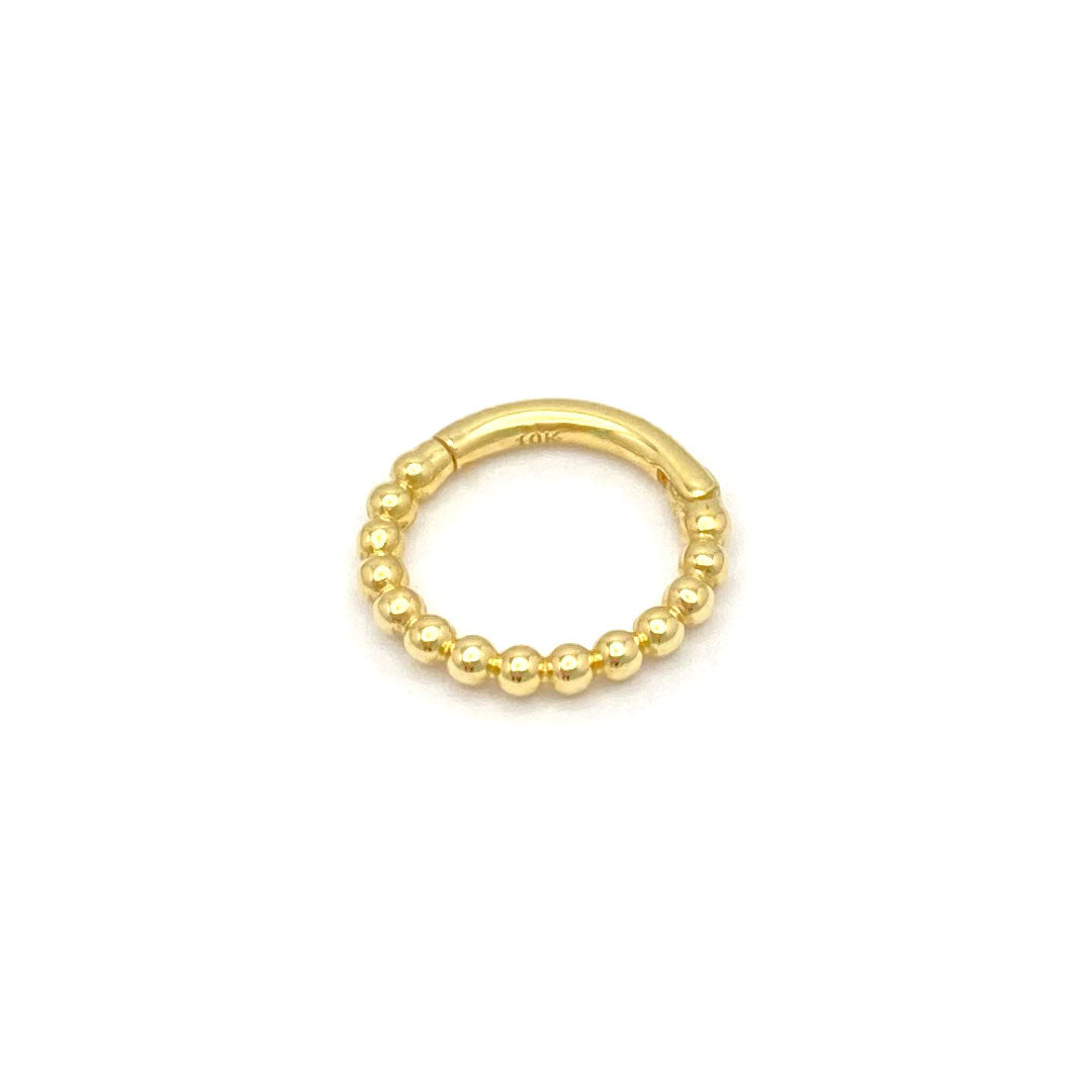 10k Bead Seamless Clicker Ring