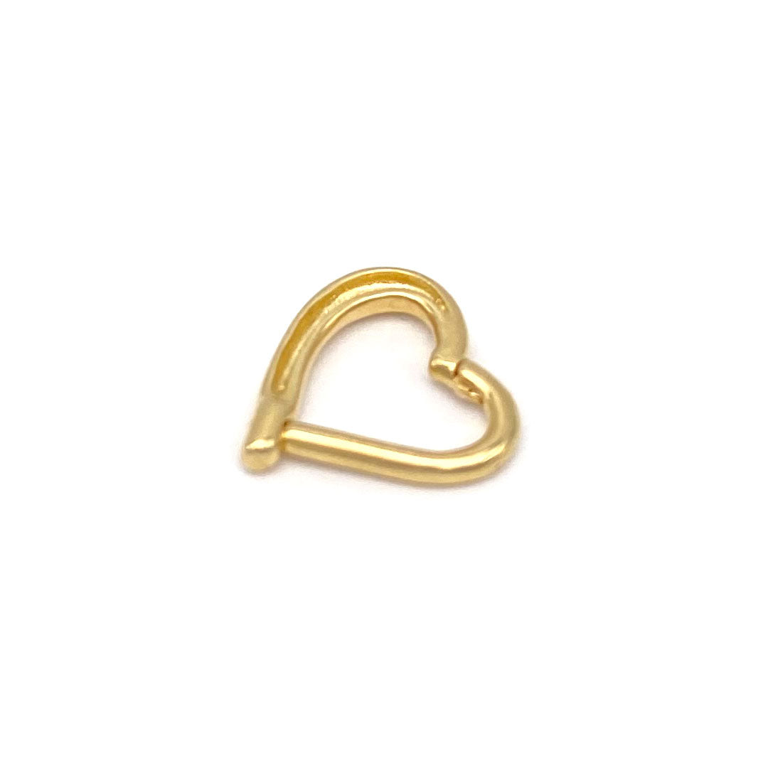 14k Heart Seamless Clicker Ring