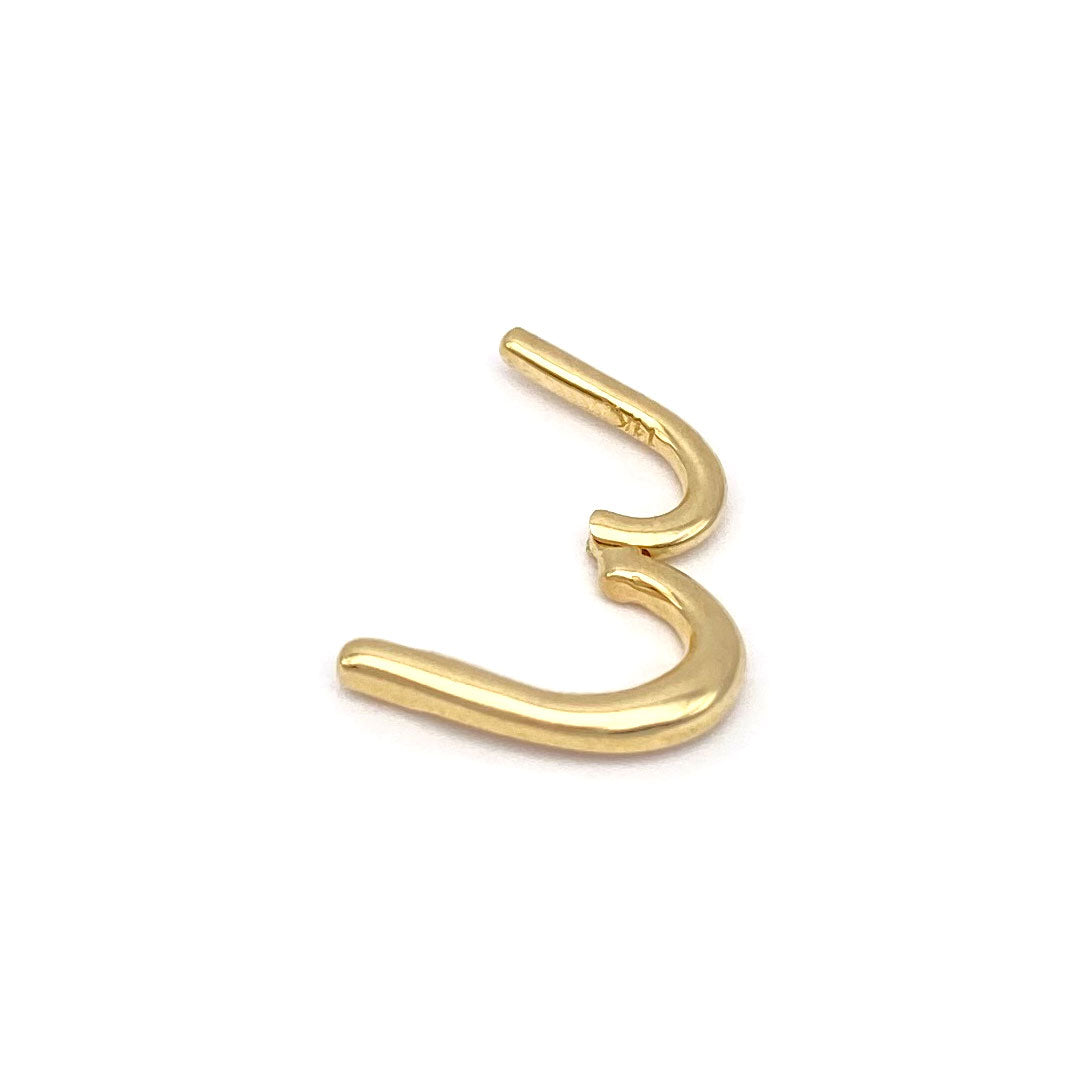 14k Heart Seamless Clicker Ring