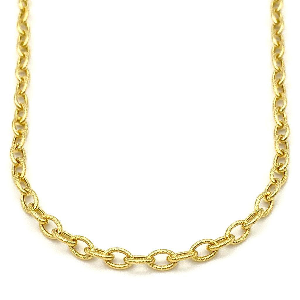 14k Diamond Cut Cable Chain 3.5mm