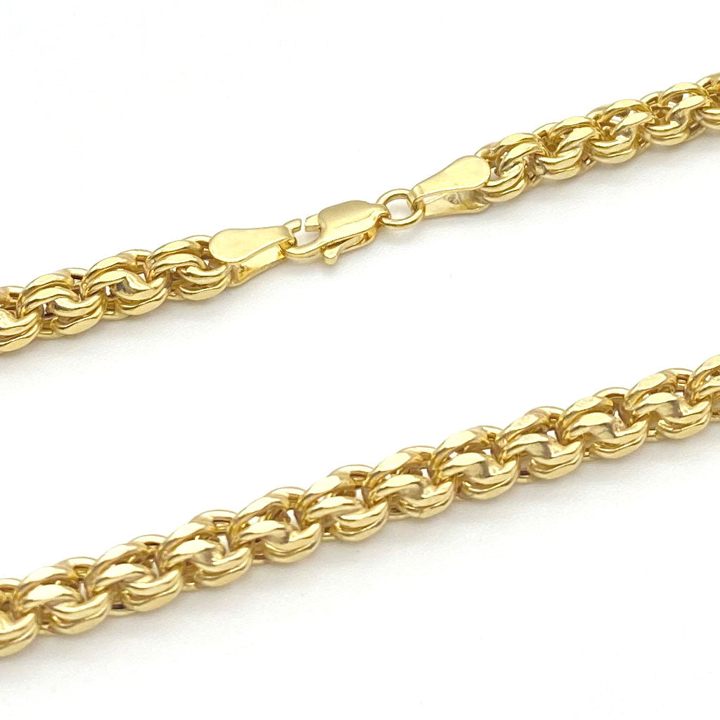 10k Fancy Box Chain 4mm