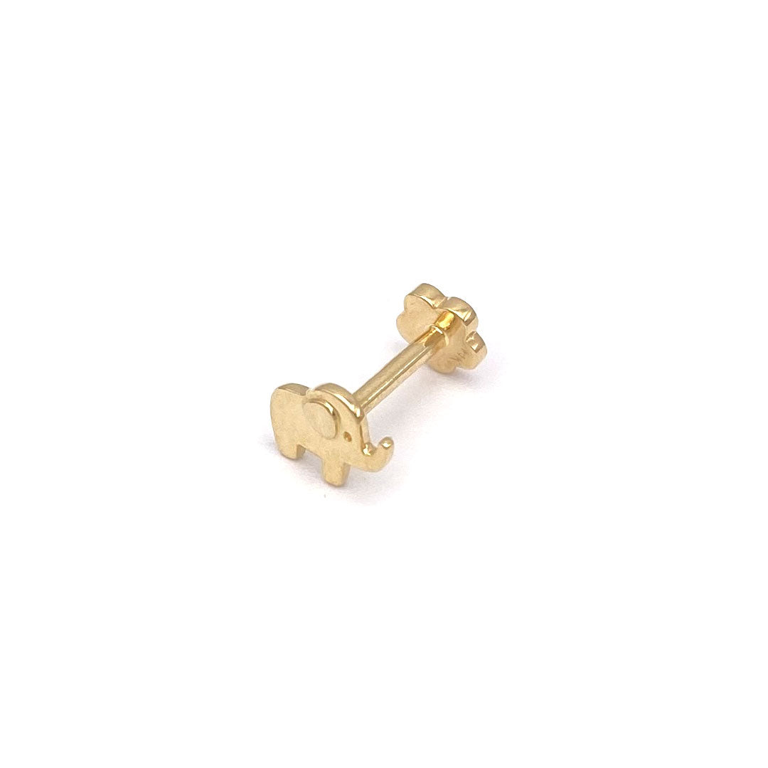 14k Elephant Internal Threaded Stud