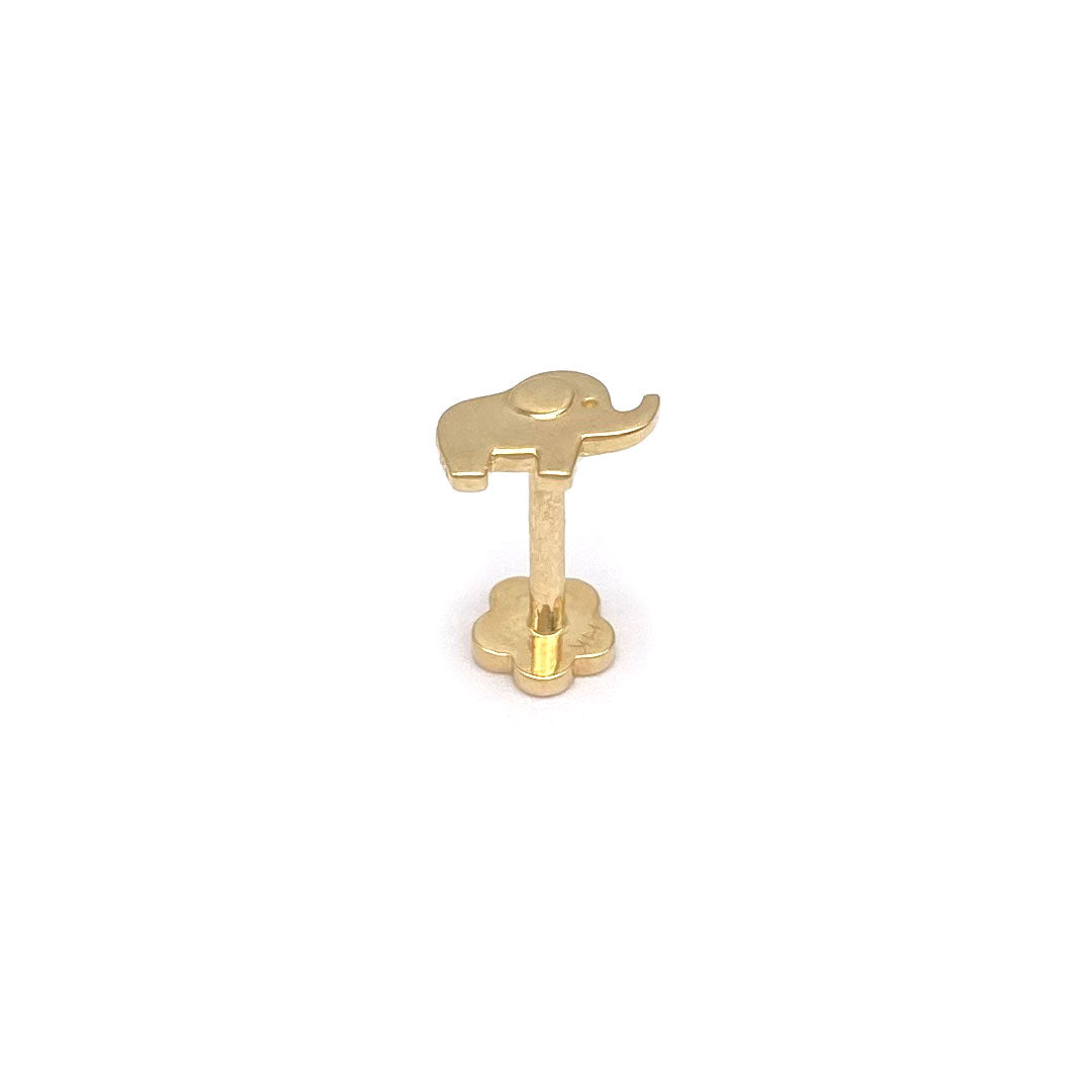 14k Elephant Internal Threaded Stud