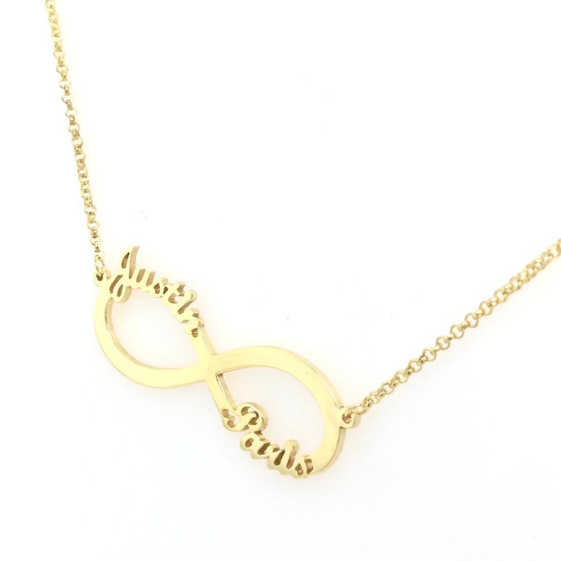 Personalized Infinity Double Name Necklace