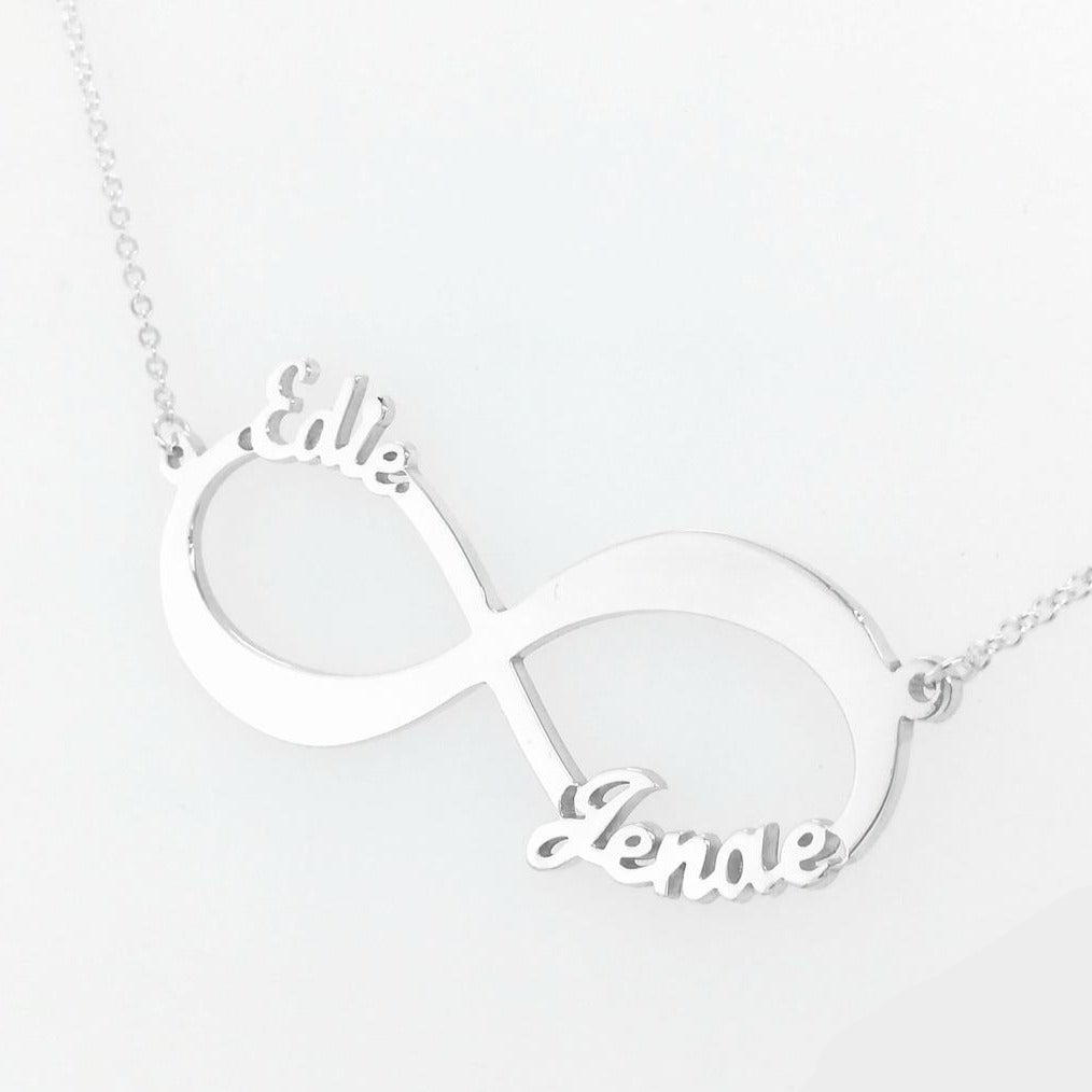 Personalized Infinity Double Name Necklace