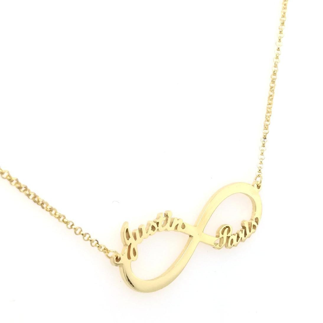 Personalized Infinity Double Name Necklace