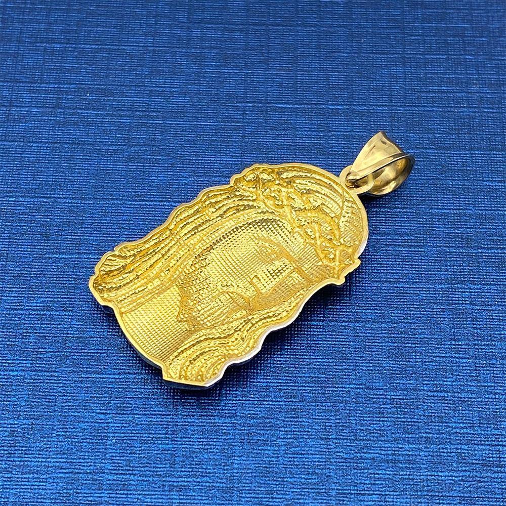 10k Jesus Head Pendant - Yellow Brick Empire