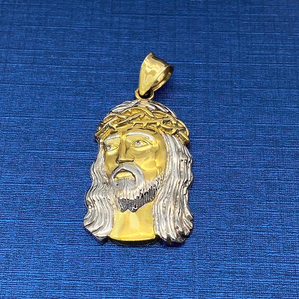 10k Jesus Head Pendant - Yellow Brick Empire