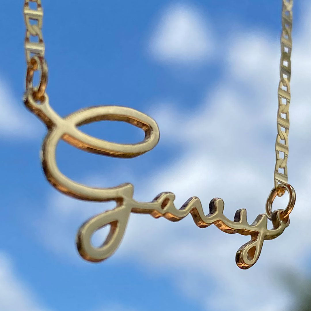 Personalized Signature Name Pendant